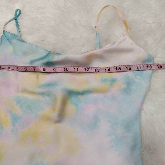 Zara Satin Spaghetti Strapped Twee Festival Retro 90's 2000's Style Top M - Picture 6 of 8